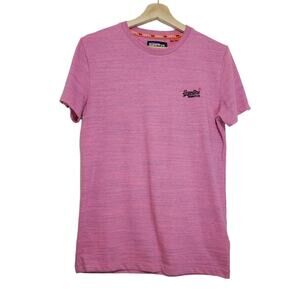 Superdry | Orange Label Marled Pink Athletic Logo Short Sleeve Tee
